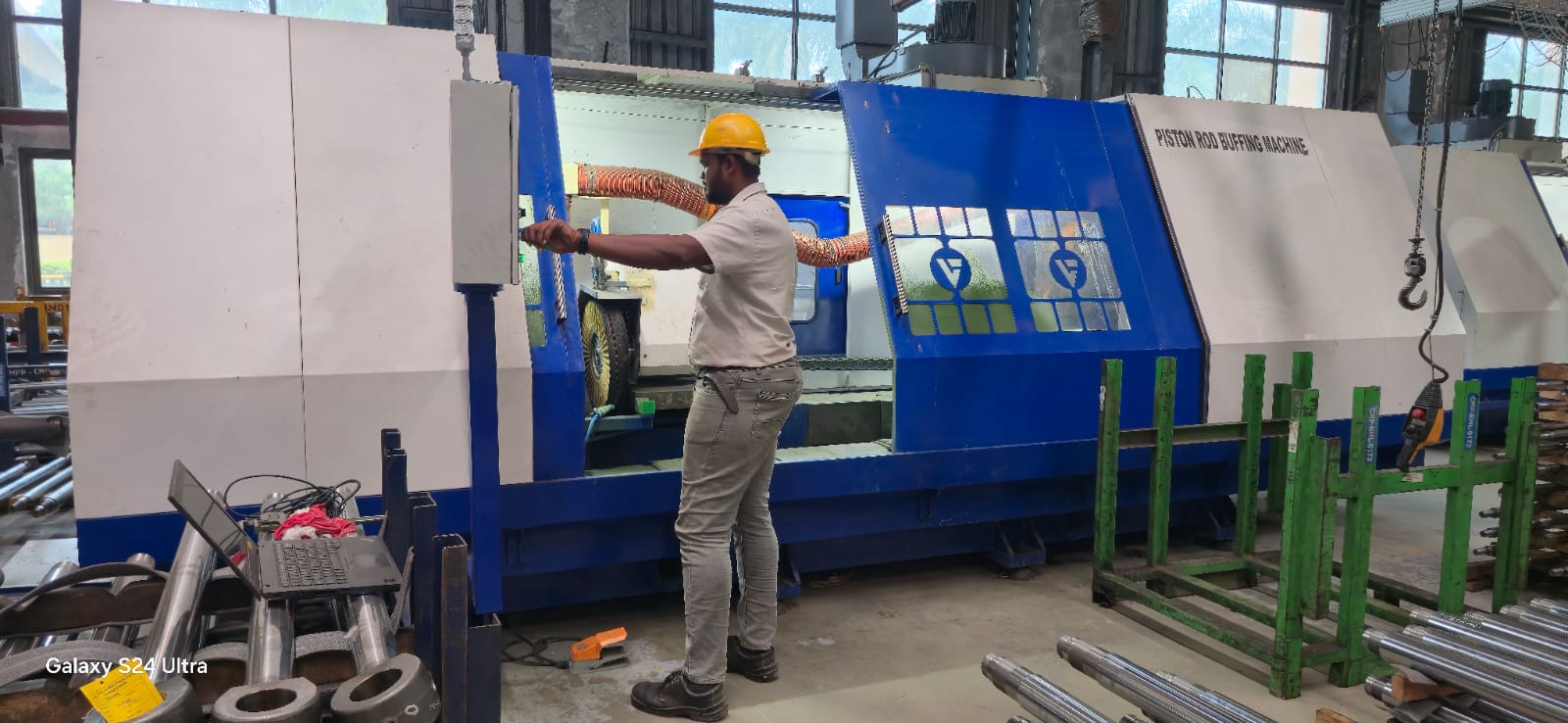 Double Head Piston Buffing Machine