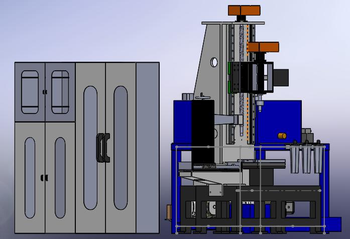 Gear Testing Machine 3D Drawing
