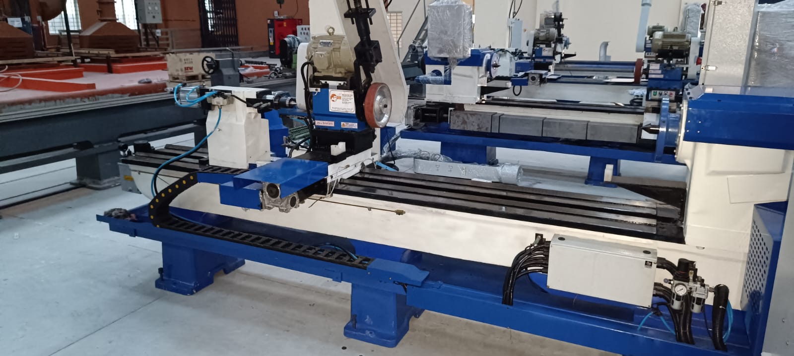 Single Head Piston Rod Buffing Machine